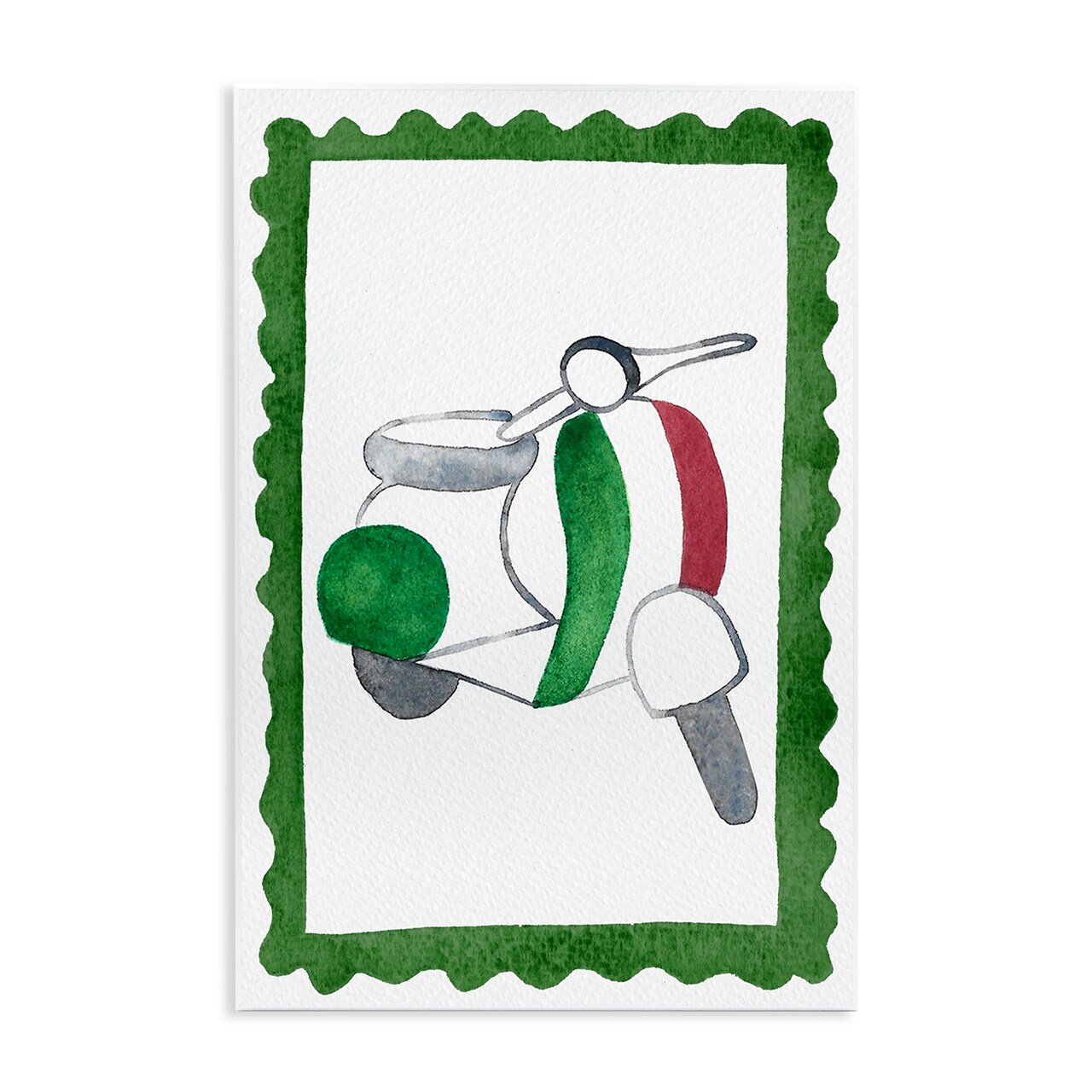 Stupell Industries Italian Motor Scooter Wall Plaque, design by Camila Juncos